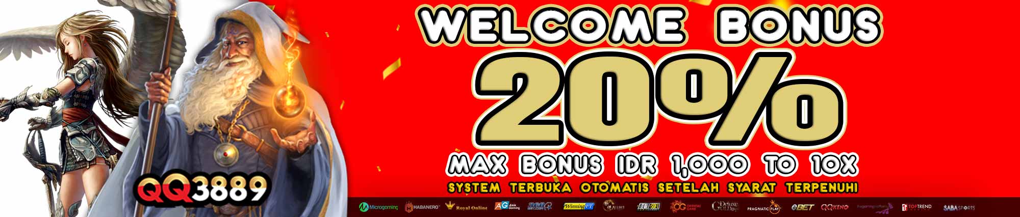 Promosi welcome bonus QQ3889